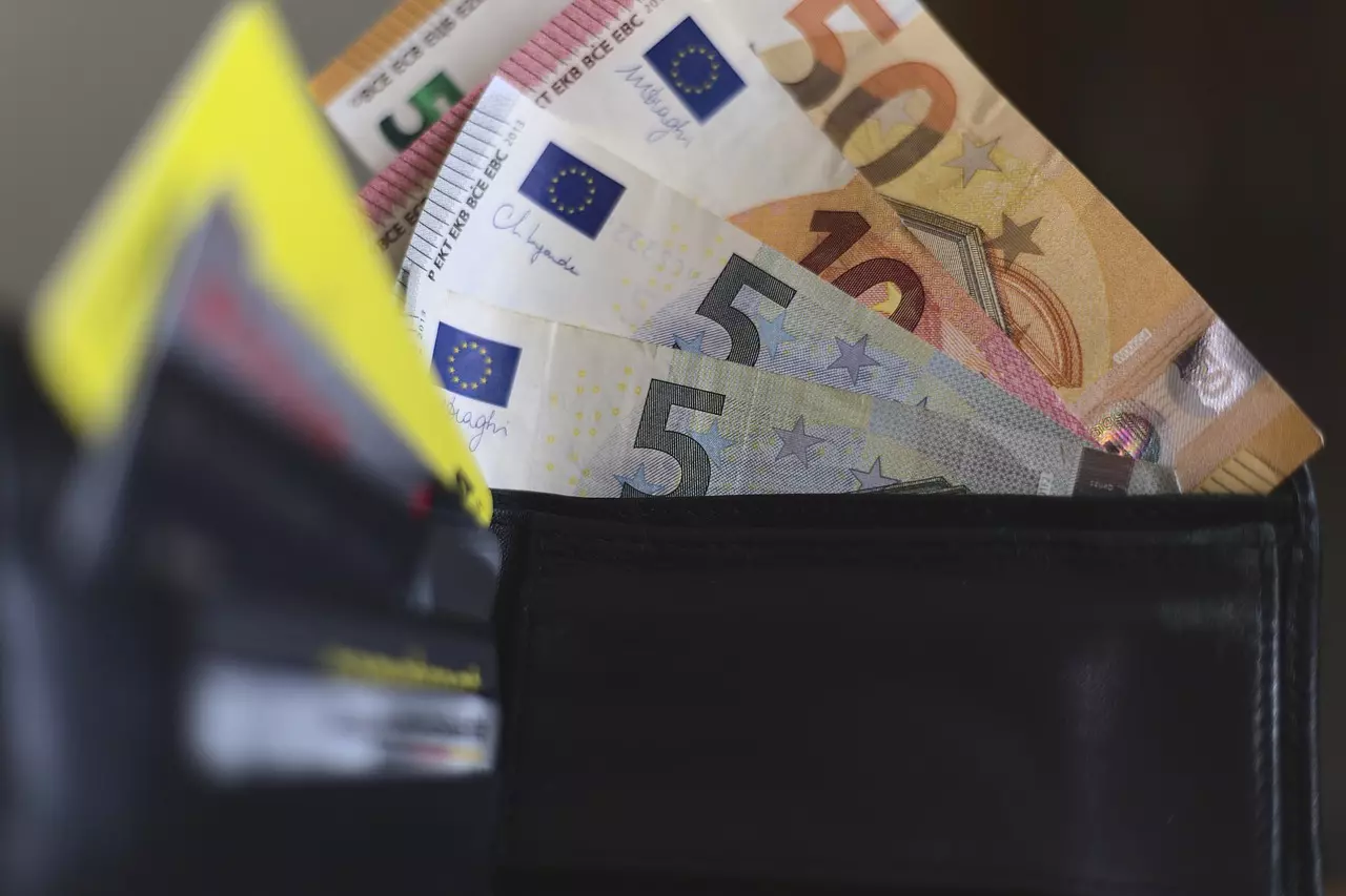 Geldscheine in einer Geldbörse